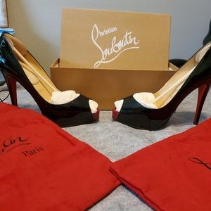 Christian Louboutin 36.5 Black Patent